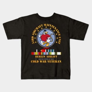 53rd AMU - Berlin Airlift  w  COLD EXP OCCP Airplane SVC Kids T-Shirt